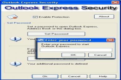 Captura Outlook Express Security