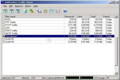 Captura SoftPerfect Traffic Meter