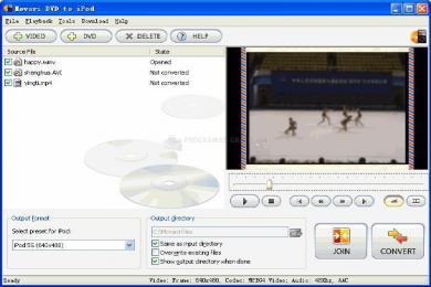 Captura Movavi DVD to iPod
