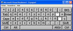 Screenshot Microsoft Visual Keyboard