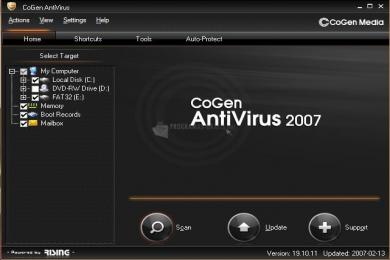 Captura CoGen AntiVirus