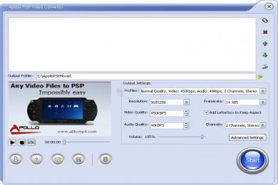 Captura Apollo PSP Video Converter