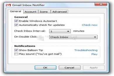 Captura Gmail Inbox Notifer