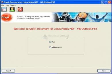 Captura Quick Recovery for NSF to PST