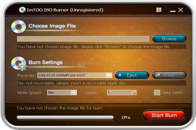 Captura ImTOO ISO Burner