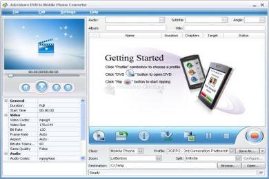 Captura Joboshare DVD to Mobile Converter