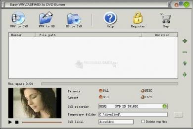 Captura Easy WMV/ASF/ASX to DVD Burner