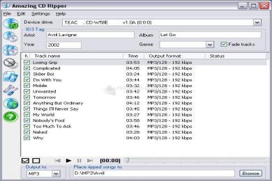 Captura Amazing CD Ripper