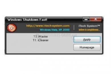 Captura itech Windows Shutdown Fast!