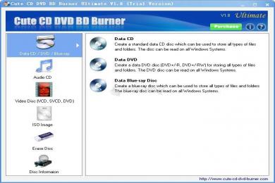 Captura Cute CD DVD BD Burner Standard