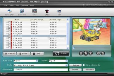 Captura Nidesoft DVD to MP4 Suite