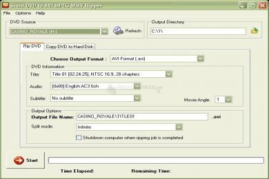 Captura Stunt DVD to AVI MPEG WMV Ripper