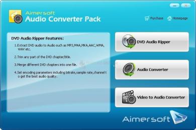 Captura Aimersoft Audio Converter Pack