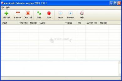 Captura MOV Audio Extractor 2009