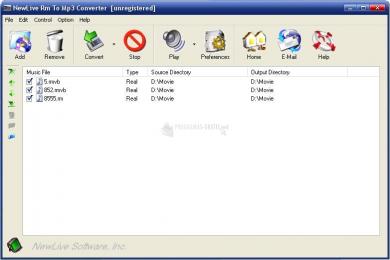 Captura Newlive Rm To MP3 Converter