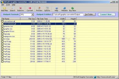 Captura OKSoft Graphic Converter