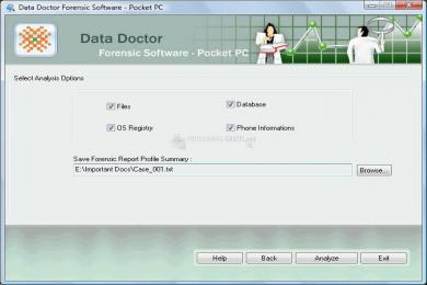 Captura Pocket PC forensic software