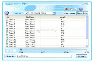 Captura Okoker CD to Mp3