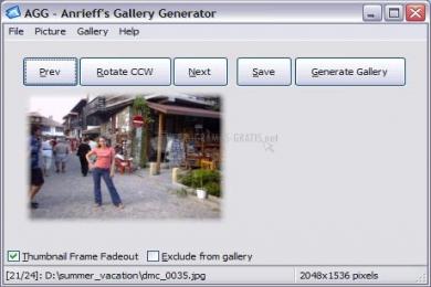 Captura Anrieff´s Gallery Generator