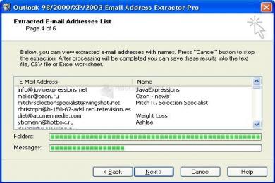 Captura Outlook Email Address Extractor