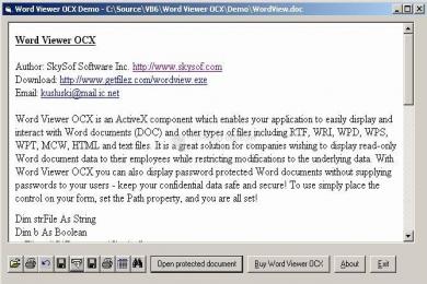 Captura Word Viewer OCX