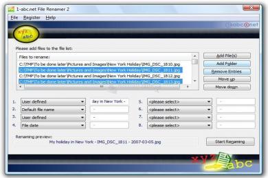 Screenshot 1-abc.net File Renamer