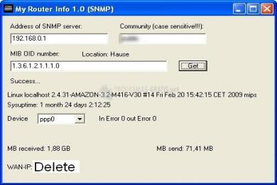 Captura My Router Info via SNMP