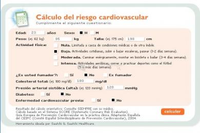 Captura Calculadora Risco Cardiovascular