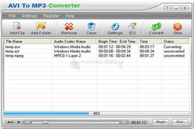 Captura AVI To MP3 Converter
