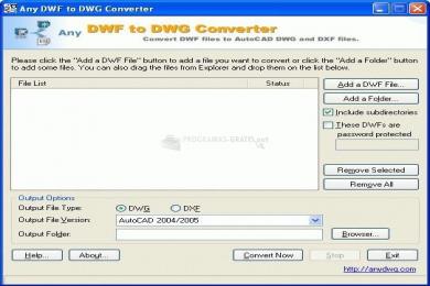 Captura Any DWF to DWG Converter