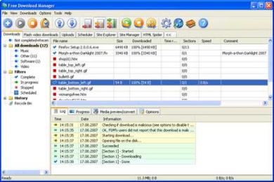 Screenshot Free Download Manager