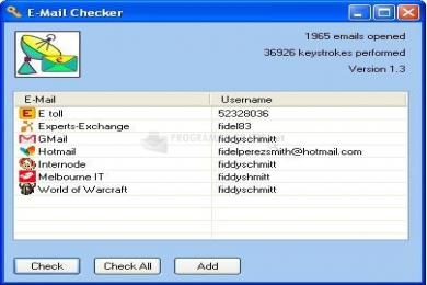 Captura E-Mail Checker