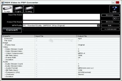 Captura RER Video to PSP Converter