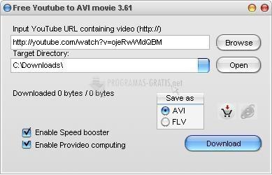 Captura Free Youtube to AVI movie
