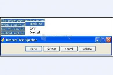 Captura Internet Text Speaker