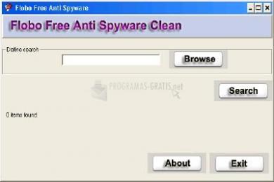 Captura Flobo Free Anti Spyware Clean