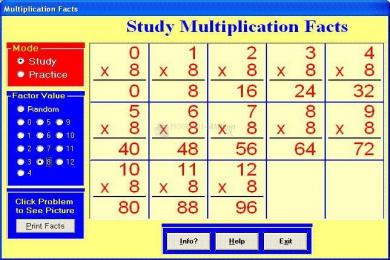 Captura Multiplication Facts