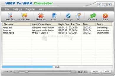 Captura WMV To WMA Converter