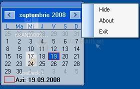 Captura Simple Calendar