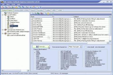 Captura ABC Amber Outlook Express Converter