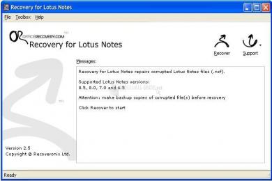 Captura Recovery for Lotus Notes