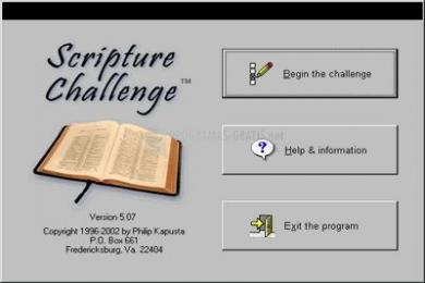 Captura Scripture Challenge