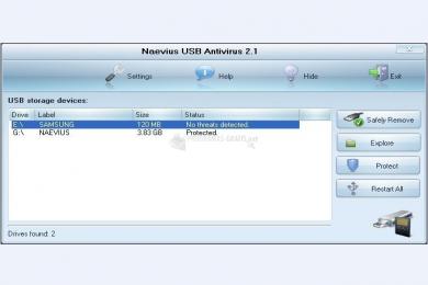 Captura Naevius USB Antivirus