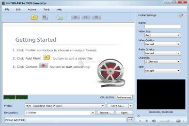 Captura Imtoo AVI to MOV Converter