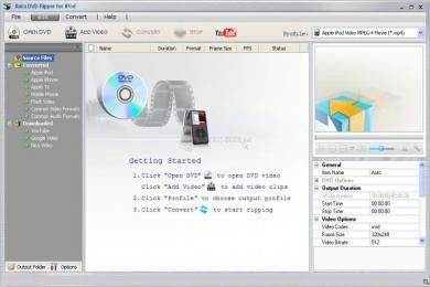 Captura Aura DVD Ripper for iPod