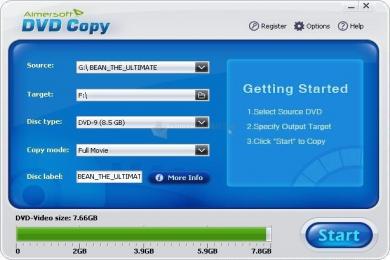 Captura Aimersoft DVD Copy