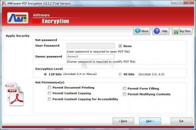 Captura PDF Encryption