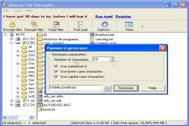 Captura Abacre File Encryptor