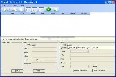 Captura BistoneSoft Mp3 File Editor