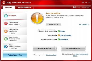 Captura Trend Micro Internet Security